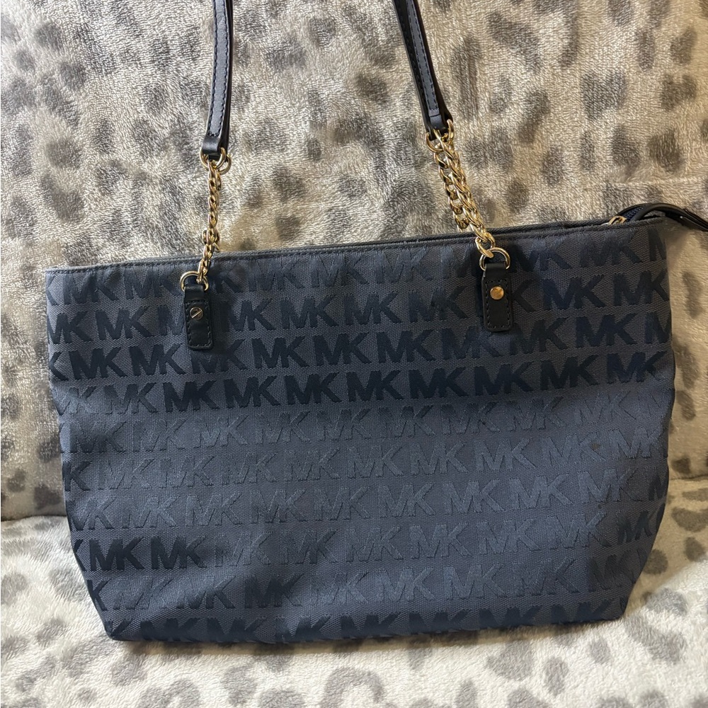 Michael Kors Gray Monogram Tote